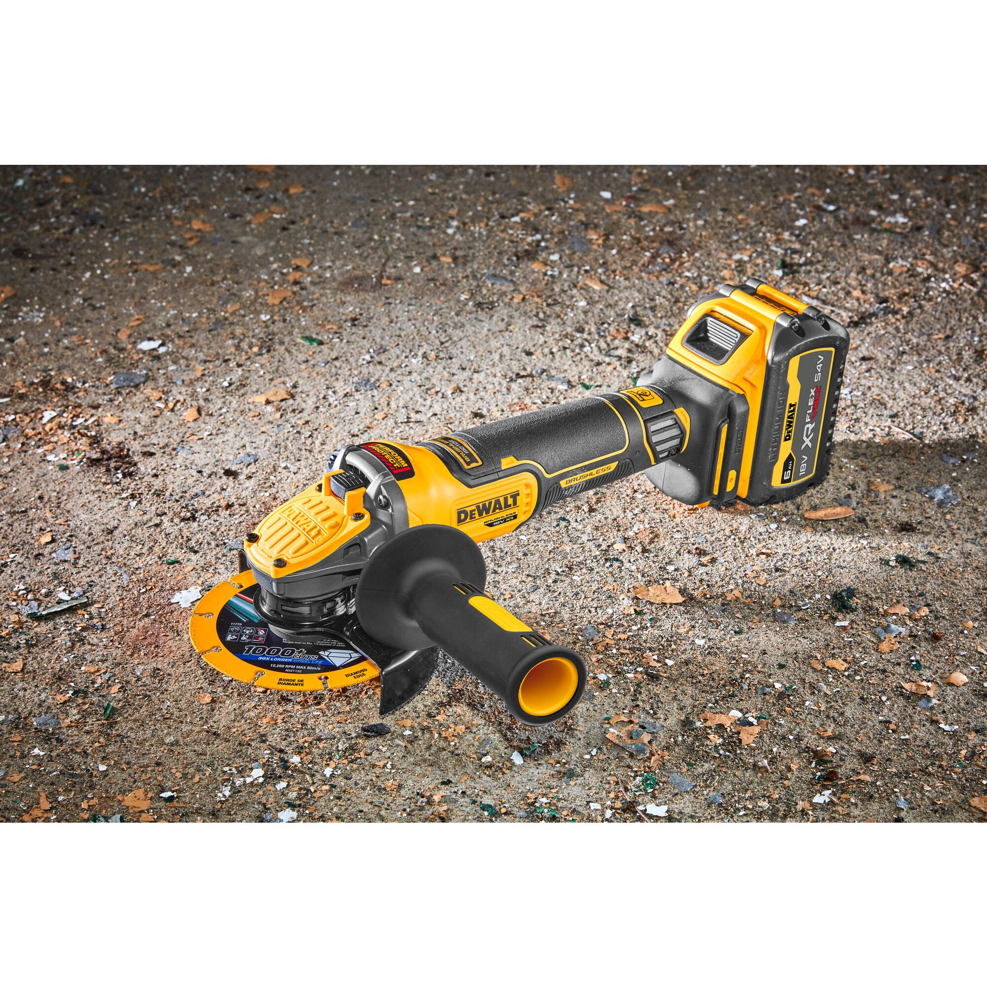 Dewalt 18v best sale angle grinder brushless