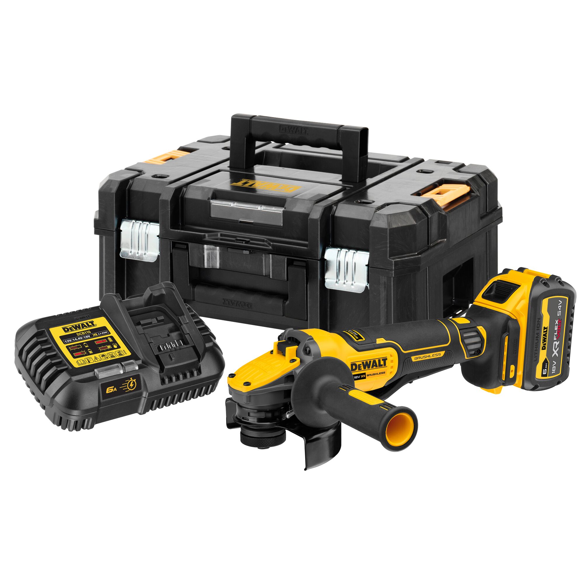 Dewalt cordless angle grinder with battery and discount charger