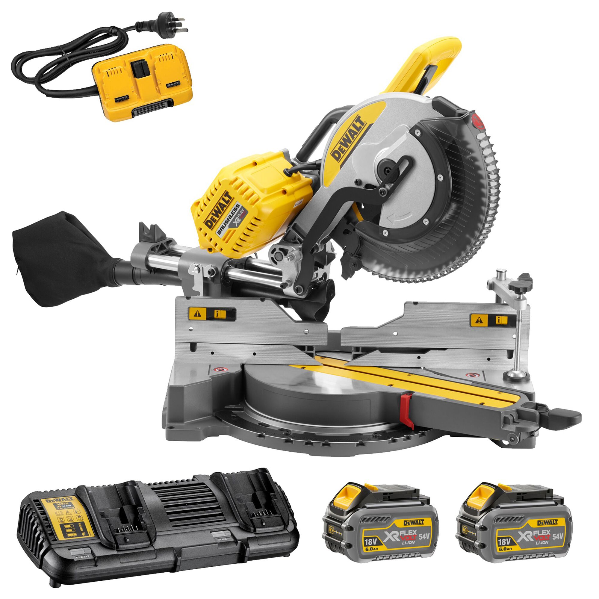 Dewalt drop saw online battery