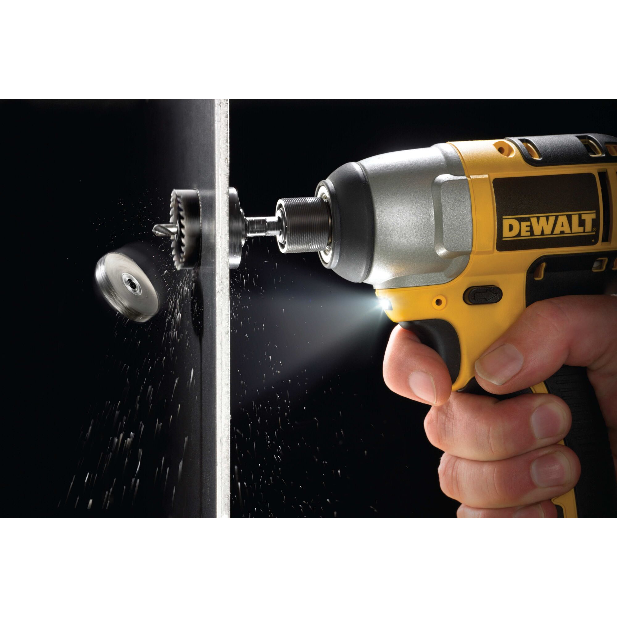 Hole saw best sale impact driver